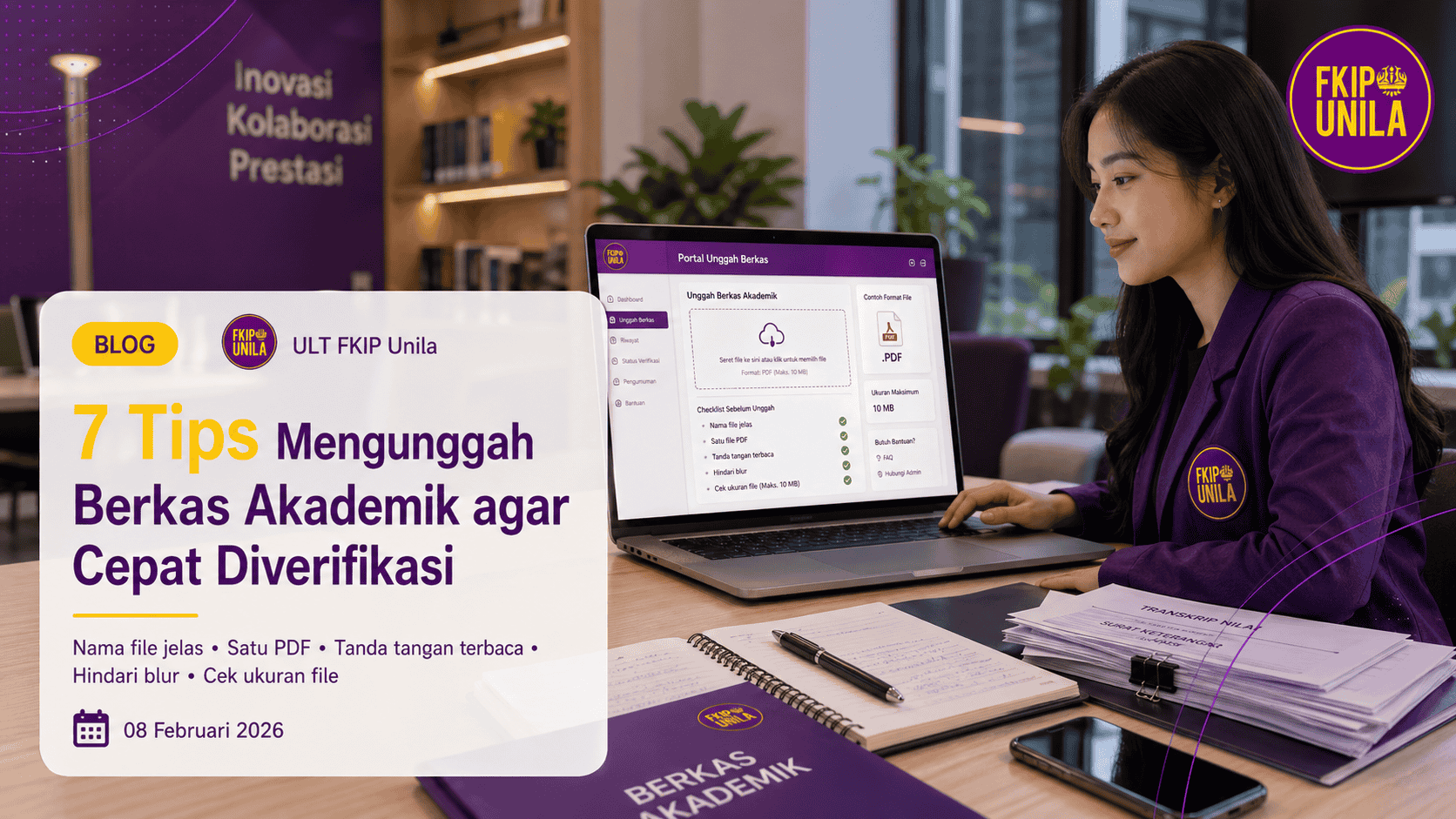 7 Tips Mengunggah Berkas Akademik agar Cepat Diverifikasi